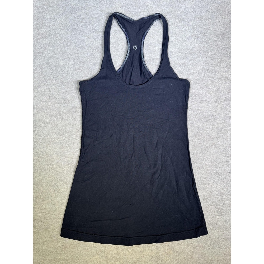 Lululemon Tank Top Womens Small‎ Black Racerback Long Yoga Athletic Gym Stretch
